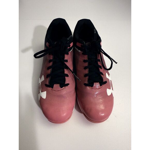 Under Armour Leadoff Low‎ RM Kid PINK BLACK Baseball Softball Cleats - 3Y - Picture 4 of 6